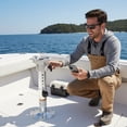 thumbnail image 6 of Heavy-Duty Adjustable Boat Seat Pedestal, 12.8–18.1 Marine Aluminum Seat Base, Height-Adjustable Boat Chair Stand with Locking Knob, for Fishing Boat, Bass Boat Pontoon Seat, 6 of 8