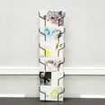 thumbnail image 3 of FixtureDisplays®FixtureDisplays® Wall Mount Greeting Card Post Card Display Wire Rack Black Horizontal Landscape 7x5" Cards Pocket 7.8" Wide 6 Pockets 11715, 3 of 12