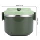 thumbnail image 4 of Boîte à lunch isotherme en acier inoxydable, boîte à bento portable, ustensiles de cuisine, simple couche/1 L, 4 of 4