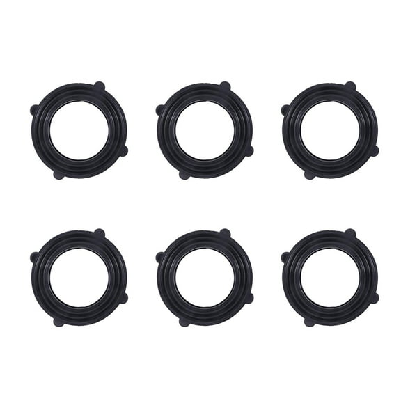 WHAMVOX 50PCS Rubber Gasket Seal Flat Gasket Waterproof Hose Gasket Water Heater Seal Ring(Black)