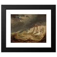 thumbnail image 2 of Johannes Tavenraat 14x12 Black Modern Framed Museum Art Print Titled - Storms on the Coast (1830 - 1860), 2 of 5