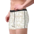 thumbnail image 2 of Uemuo White Rabbit Pattern Men's Boxer Briefs,Trunk Anti-Chafing,Comfortable, Durable, and Stylish Underwear-Large, 2 of 9