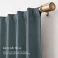 thumbnail image 3 of NICETOWN 2-Layer Blackout Curtains, Greyish Blue, 52x63, Energy Saving, 3 of 8