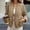 Khaki, variant on Women's Quilted Puffer Jacket Zip Up Cropped Coat Long Sleeve Casual Lightweight Outerwear, Khaki
