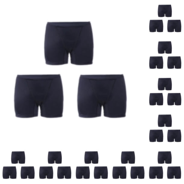 Qarigey 3 piezas de ropa interior de mujer de 4 capas, ropa interior a prueba de fugas, bragas femeninas Negro 2XL 10Conjunto