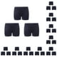 thumbnail image 2 of Qarigey Ropa interior de 3 piezas de 4 capas para mujer, ropa interior a prueba de fugas para mujer, accesorio de lencería transpirable para Negro 2XL 10piezas, 2 of 6
