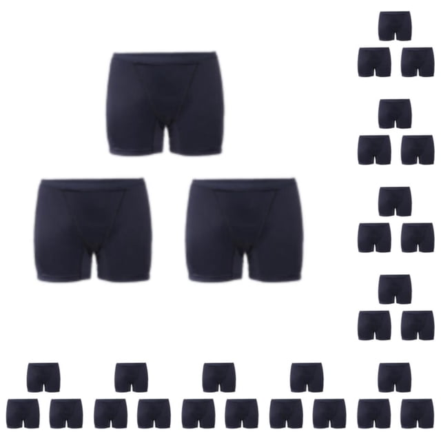 Qarigey 3 piezas de ropa interior de mujer de 4 capas, ropa interior a prueba de fugas, bragas femeninas Negro 2XL 10Conjunto