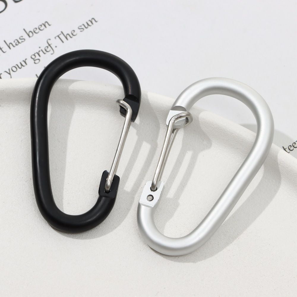 Equipment Climbing Button Buckle Keychain Alloy Carabiner Camping Hiking Hook 