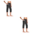 thumbnail image 1 of Eigraketly Pantalones de mujer Pantalones deportivos Bolsillo grande Pantalones de chándal de cintura alta M Gris S,Gris 2piezas, 1 of 6