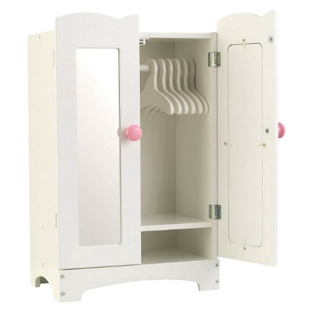 kidkraft lil doll armoire with hangers