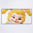 thumbnail image 1 of NUEVA alfombrilla de escritorio de peluche de conejo de Pascua con cara de goma Rushton de estilo vintage kawaii kitsch, 1 of 5