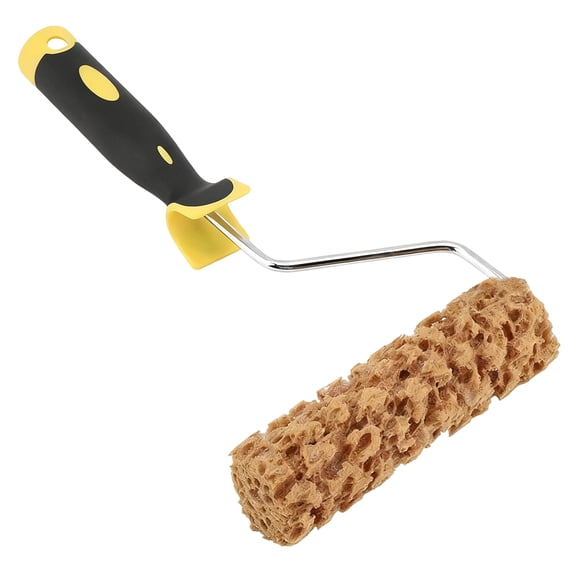 6.3 in / 16 cm Artificial Sea Sponge Paint Roller, Texture Pattern Roller Brush Tool, Long-lasting Metal Bracket, One-Piece Design, for Art Paint, Faux Seaweed Sponge Roller