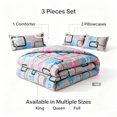 thumbnail image 2 of TENGDA 3-Piece Complete Comforter Bedding Set Assorted Stylish Designs Bedroom Decor Kit, 2 of 6