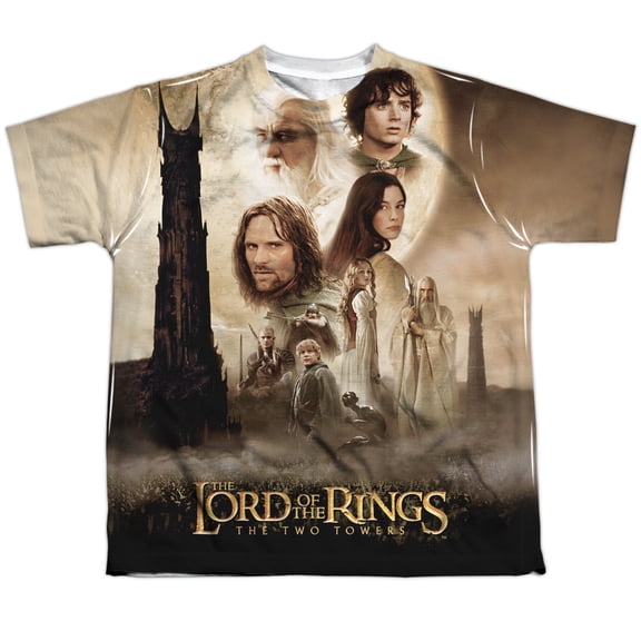 Lor - Towers Poster - Youth Short Sleeve Shirt - Medium