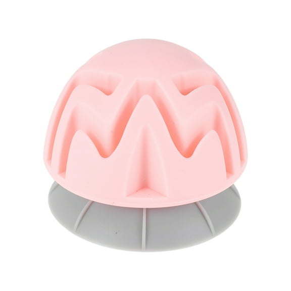 Unique Bargains 1 Pc Comfortable Adsorption Manual Massager Tools 2.48"x2.48"x1.97" Gray Pink Round