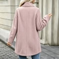 thumbnail image 6 of cocolona Womens Pea Coat Business Casual Notch Lapel Button Down Lined Slim Overcoat Winter Trendy Outerwear, 6 of 6