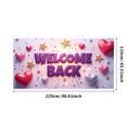 thumbnail image 1 of Welcome Back Banner for Office School Decorations with Balloons Colorful Pencils Party Supplies and Festive Backdrop for Event Celebration Classroom Decor, 1 of 4
