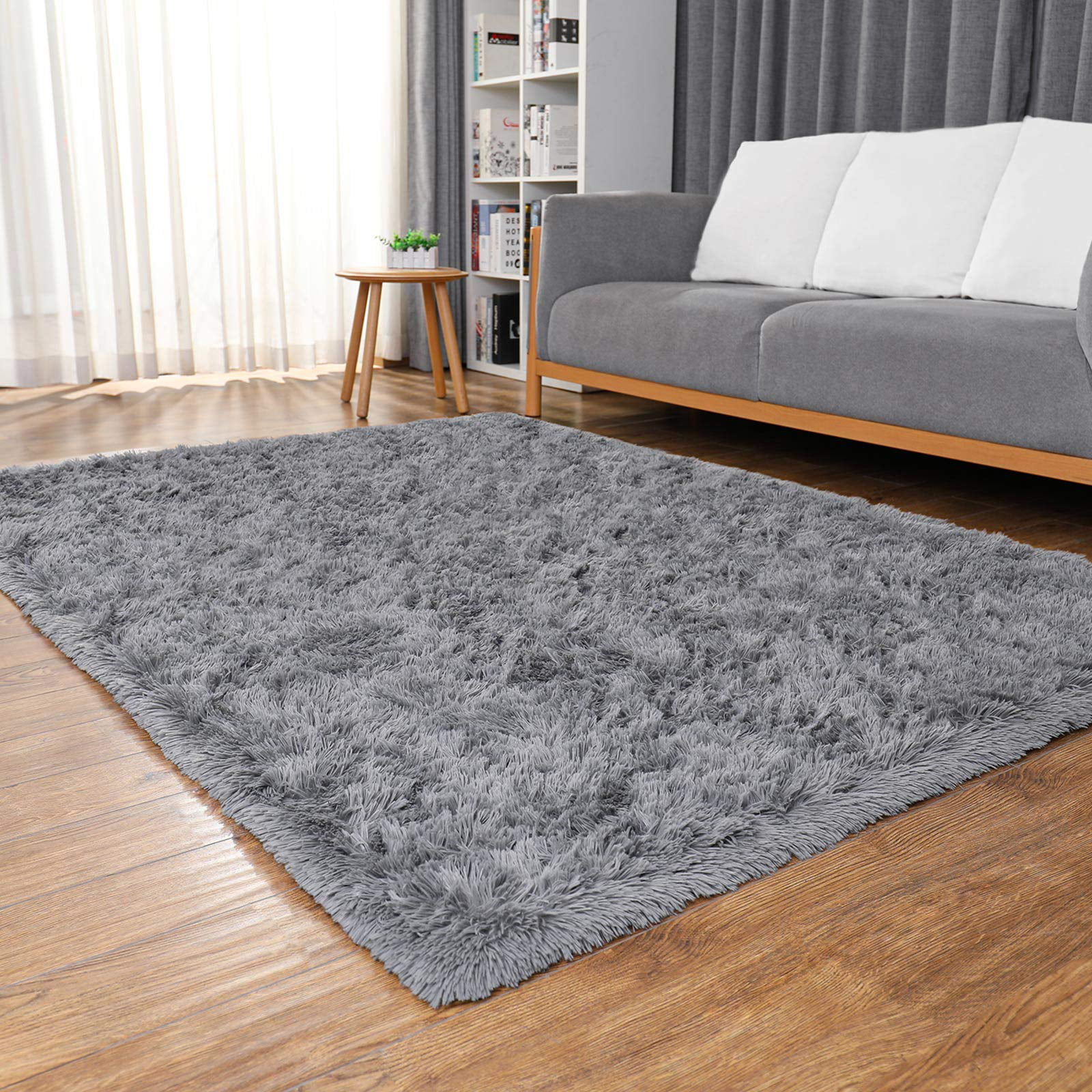 Carvapet Super Soft Shaggy Area Rugs for Bedroom Living Room Modern Fluffy Carpet for Nursery Baby Rooms Kids Rooms Silky Smooth Mat 2.3 x 5 Khaki 