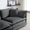 thumbnail image 5 of Gray Chenille Chair, Easy to Assemble - Fast Installation for Your Room, 5 of 6