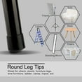 thumbnail image 5 of Leg Caps Tips Cup Cup 22mm 0.87' Inner Dia 20pcs for Furniture Desk Chair, 5 of 7