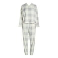 thumbnail image 4 of Joyspun Women's Plush Pajama Set, 2-piece, Size XS to 3X, 4 of 5