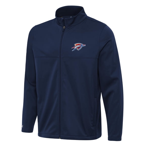 Men's Antigua Navy Oklahoma City Thunder Links 2 Full-Zip Golf Jacket