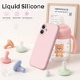 thumbnail image 4 of Funda magnética de silicona Ktele para iPhone 16, 6,1 pulgadas, color rosa tiza, 4 of 8