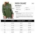 thumbnail image 6 of Asklazy Women's Turtleneck Oversized Sweaters Batwing Long Sleeve Pullover Loose Chunky Knit Jumper,Army Green, 6 of 11