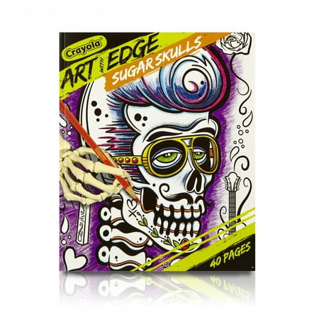 Crayola Sugar Skulls Coloring Book Teen Coloring 40 Pages Walmart Com