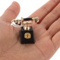 thumbnail image 5 of Dollhouse Telephones, 1:12 Scale Miniature Vintage Rotary Phone Models Vintage Desk Phone Props Retro Miniature Telephone for Miniature House Living Room Scene Decoration Black, 5 of 6