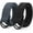 A-black+grey, variant on Boy's Belt Kids Canvas Web Belt Football Belt with Double D-ring Buckle Back to School Gift