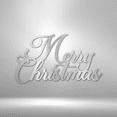 thumbnail image 2 of Merry Christmas Script  Steel Sign Laser Cut Powder Coated Home & Office Metal Wall Decor Multiple Sizes & Colors, 2 of 5
