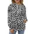 thumbnail image 4 of Animal Printing Leopard 3d Sweatshirts Hoodie Fashion Casual Personality Men's Women Street Hoodie Pullovers Long Sleeve Comfortable Top, 4 of 6