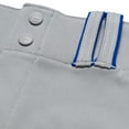 thumbnail image 5 of Champro Sports Triple Crown Open-Bottom Baseball Pants with Side Insert, Youth Medium, Grey with Royal Insert, 5 of 5