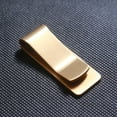 thumbnail image 5 of QWZNDZGR High Quality Stainless Steel Metal Money Clip Fashion Simple Gold Silver Dollar Cash Clamp Holder Wallet for Men, 5 of 6