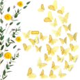 thumbnail image 1 of 120 Pcs 3D Gold Butterfly Wall Decor 5 Styles 3 Sizes Butterfly Decorations Removable Stickers 3D Butterfly Wall Decals Sticker for Butterfly Decorations Party Cake Living Room Bedroom, 1 of 7