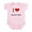Petal Pink, variant on CafePress - I 'Heart' Grand Pere Bodysuit - Baby Light Bodysuit, Size Newborn - 24 Months