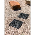 thumbnail image 2 of BirdRock Home Rubber Stepping Stone Tiles - 15 x 15" - Set of 3 - Black, 2 of 8
