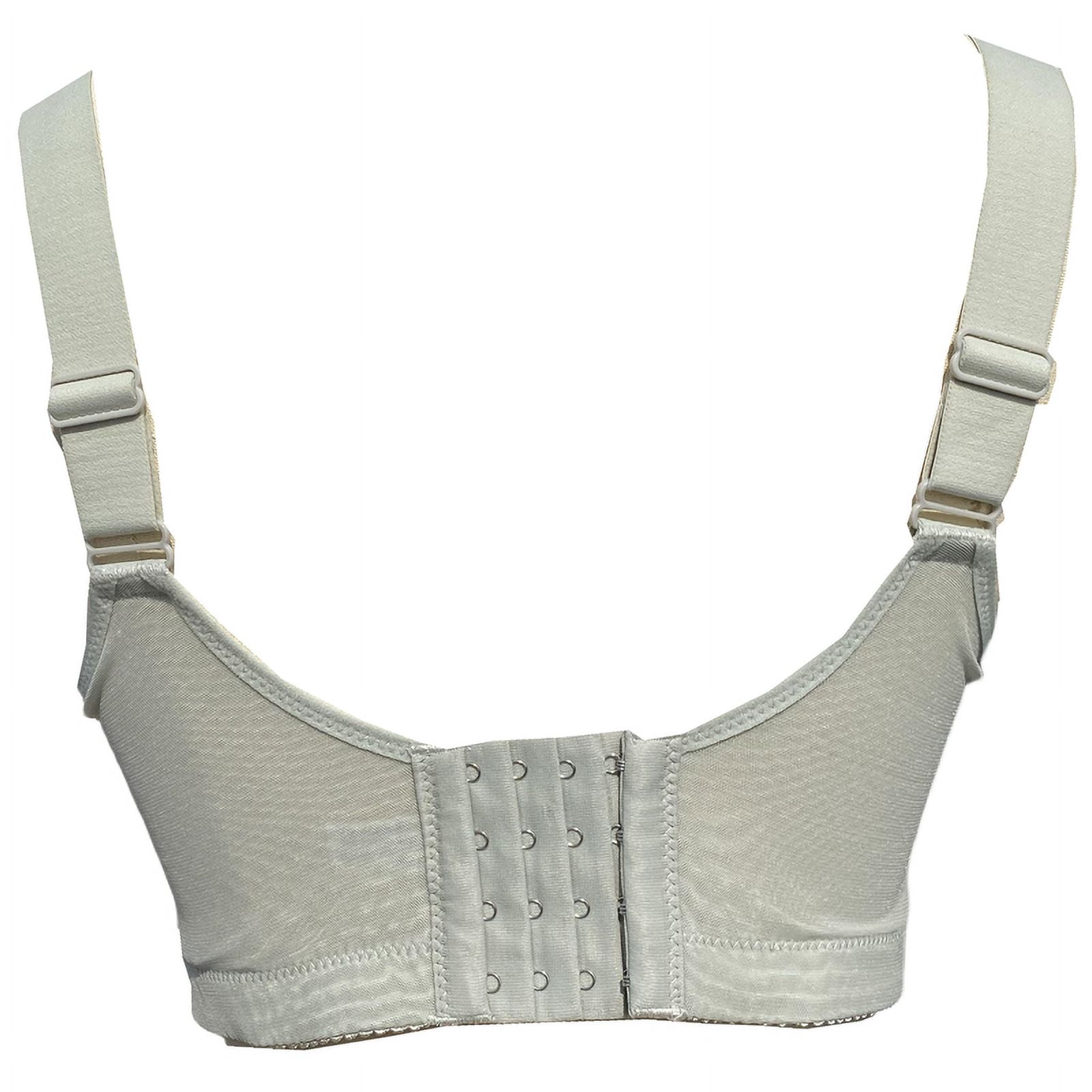 BIMEI Women Mastectomy Bra Breast Prosthesis with Pockets Wirefree Comfort Everyday Bra 2425,Green,44B/C/D/E