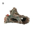thumbnail image 2 of Visland Aquarium Landscaping Tree Stump Hole Rock Cave , Artificial Tree Root Resin Crafts Simulation Driftwood Hiding Cave Fish Tank Ornament, 2 of 8