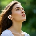 thumbnail image 4 of BotaniNest Open Back Business Headset Wireless Earhook With Microphone For Calls Noise Cancelling Hands Headset LED Display Type C Fast Charging, 4 of 5