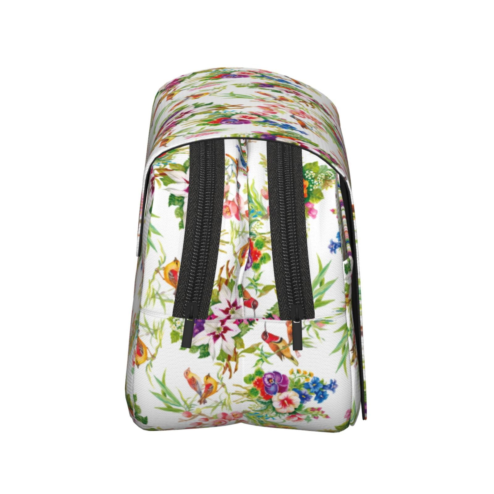 Rateoe Birds And Flowers Pattern Double Clamshell Pen Case, Storage Organizer with Two Zipper Compartments– Holds Up to 50 Pencils & Pens