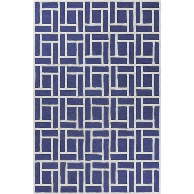 HomeRoots 352940 Tapis en Laine Indigo 5 x 7 Pi
