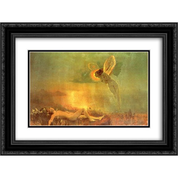 John Atkinson Grimshaw 2x Matted 24x18 Black Ornate Framed Art Print 'Endymion on Mount Latmus'