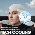 thumbnail image 3 of SAITAG 2 Pcs Cooling Skull Cap Helmet Liner - Moisture Wicking, Quick-Drying, Lightweight Beanie Head Wraps for Sports & Cycling, Men & Women, 3 of 6
