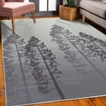 thumbnail image 3 of Country Decorative Rug, Pine Trees in the Forest on Foggy Seem Ombre Backdrop Wildlife Adventure Art, Quality Carpet for Bedroom Dorm and Living Room, 6 Sizes, Purple Grey, by Ambesonne, 3 of 4