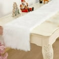 thumbnail image 6 of Uxgjfwu Christmas Table Runner, 5.9 FT White Long Dining Table Decor for Winter Holiday Wedding Party Home Desktop Decoration, Christmas Table Runner, 6 of 8
