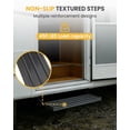 thumbnail image 4 of Heavy-Duty Retractable Camper Steps, 5mm Steel & Aluminum Alloy, 450LB Load, Non-Slip Pedals with Locking Switch, Easy Fold for RV Trailer Door, 4 of 7