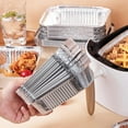 thumbnail image 3 of Homelife 10Pcs Disposable Aluminum Foil Pans Waterproof & Oil-Proof Square Baking Foil Box High-Temperature Resistance Baking Pan Liner Kitchen Drip Pan Tray for Cooking Baking, 3 of 13