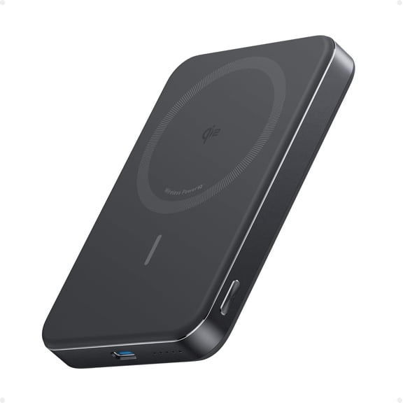 Anker Ultra-Slim 10,000mAh Magnetic Battery Pack, MagGo Power Bank, Qi2 Certified 15W Ultra-Fast Portable Charger, Ergonomic Design